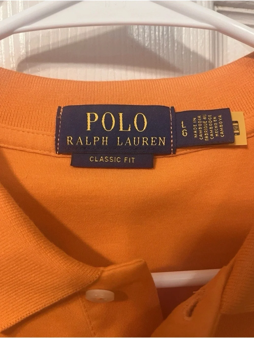 Ralph Lauren Men's Polo Shirt in Bright Orange with Embroidered Pony